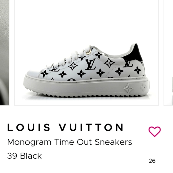 Louis Vuitton Monogram Time Out Sneakers Size 5.5 - Picture 1 of 6